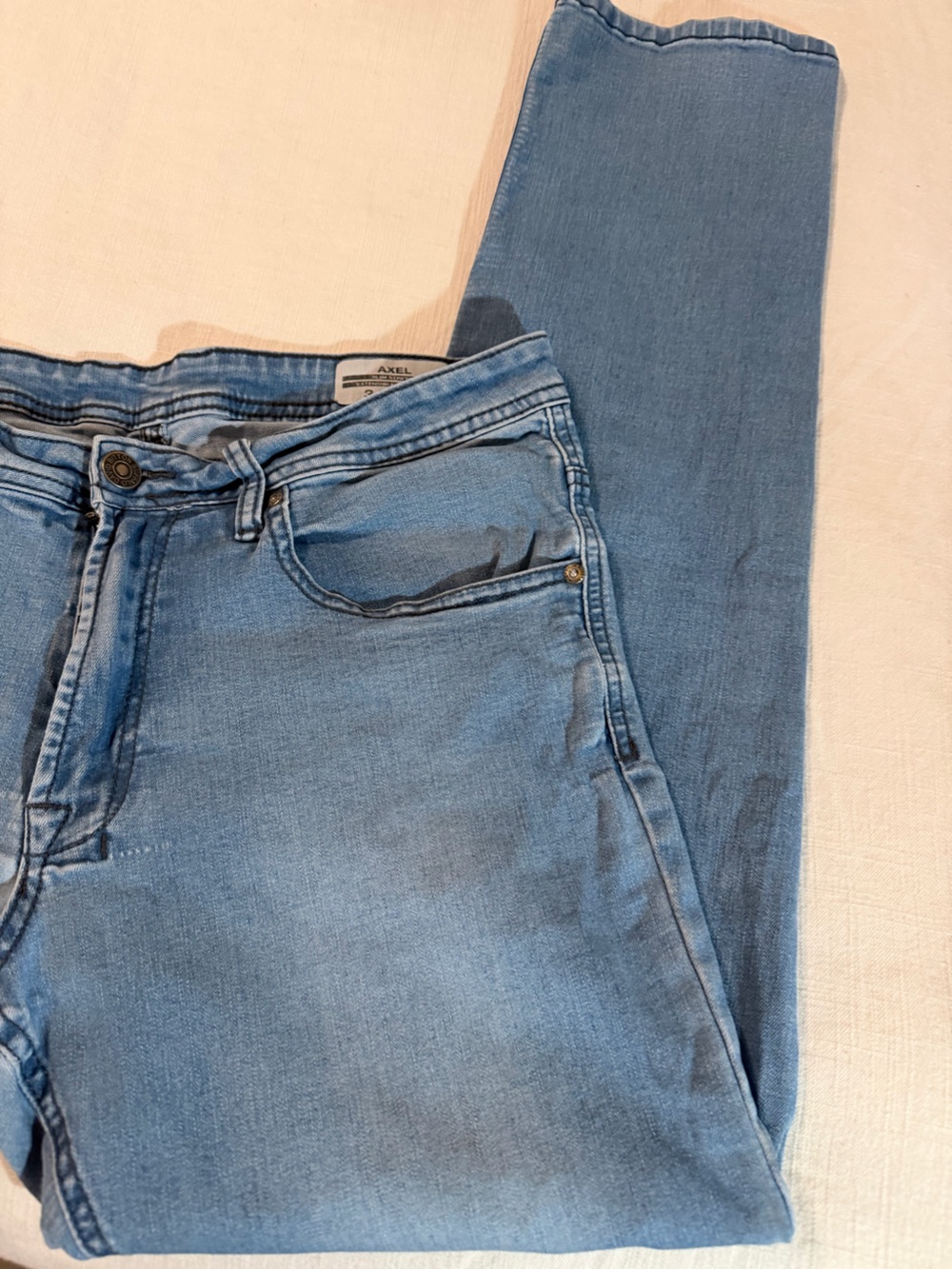 Buffalo David Bitton Men’s Light Blue Slim Straight Jeans